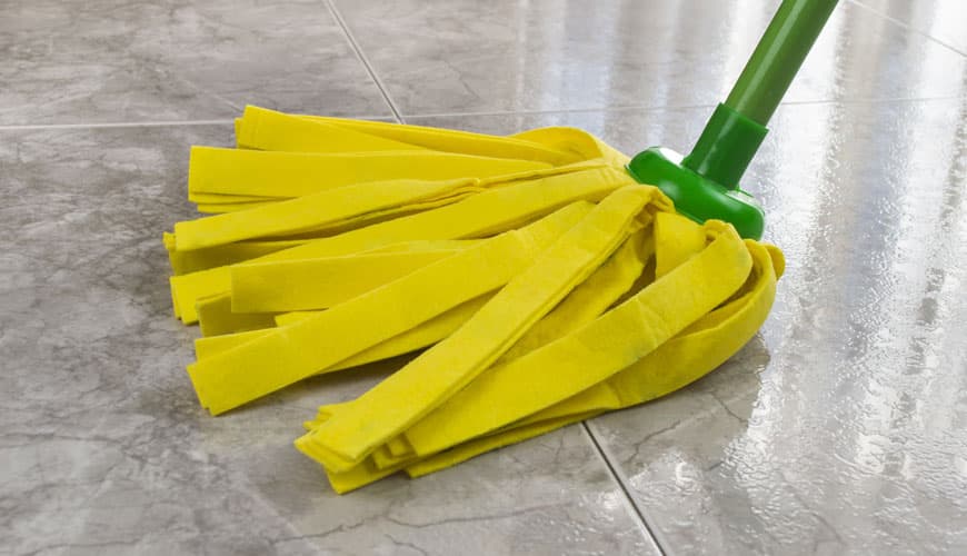 a mop mopping the floor